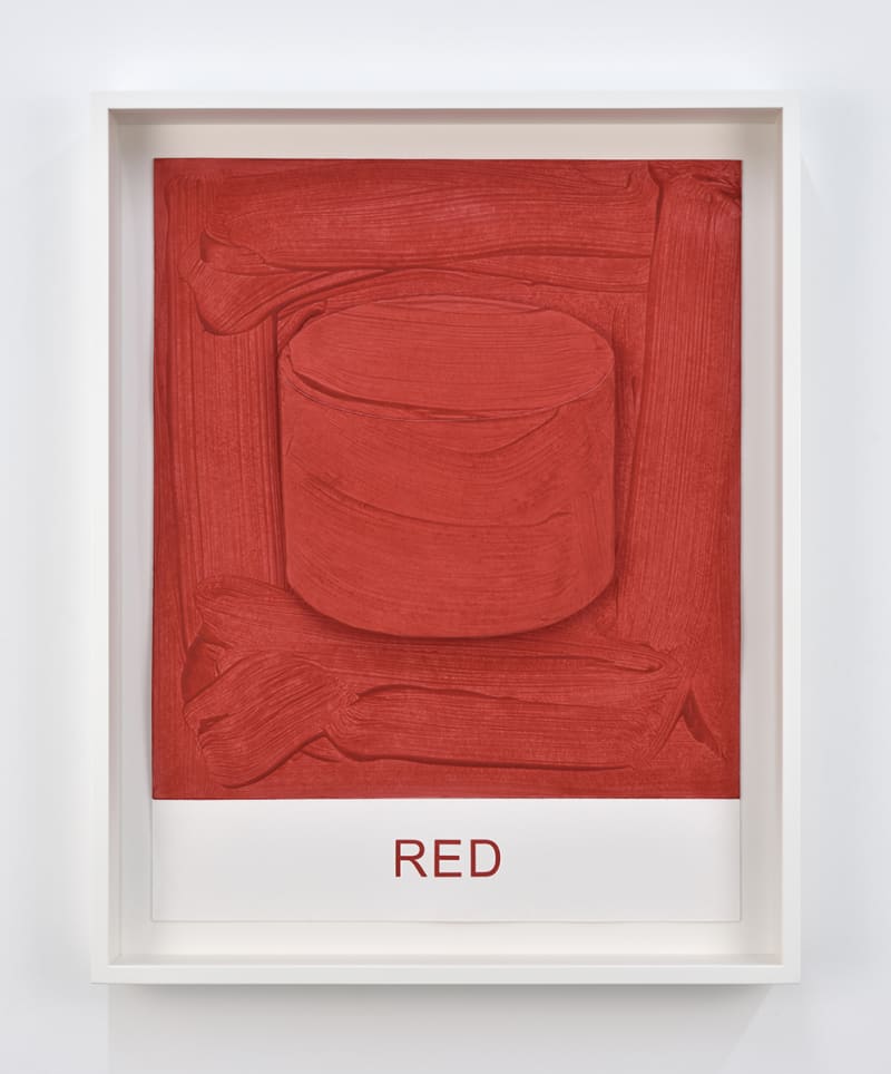 John Baldessari Eight Colorful Inside Jobs: Red, 2017