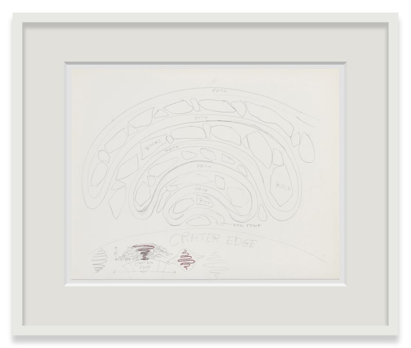 Robert Smithson Crater Edge, n.d.