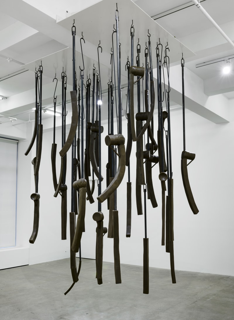 Nairy Baghramian Jupon Suspendu, 2017 Wax, steel, lacquered aluminum 144 1/8 x 98 3/8 x 98 3/8 in. (366 x...