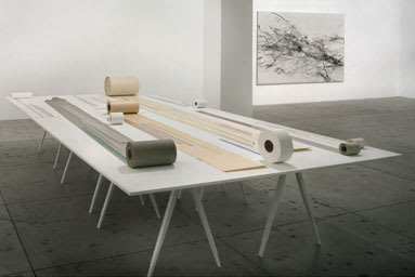 Joelle Tuerlinckx Table of Floating Lines (Brussels 2006 ('Juliette') + (1 + 1 + 1 blue) + 1 blue, 2006