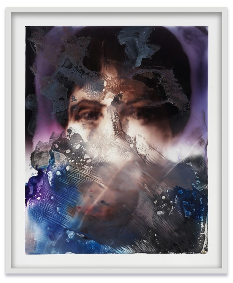 Matt Saunders The Distances (Jane), 2021 Oil on unique C-print 24 x 20 in. (61 x 50.8 cm)