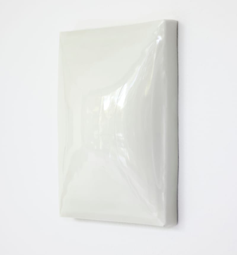 Edith Dekyndt Wedges of Ice, 2025 Porcelain cast with transparent glaze 8 1/4 x 6 1/8 x 2 in. (21...