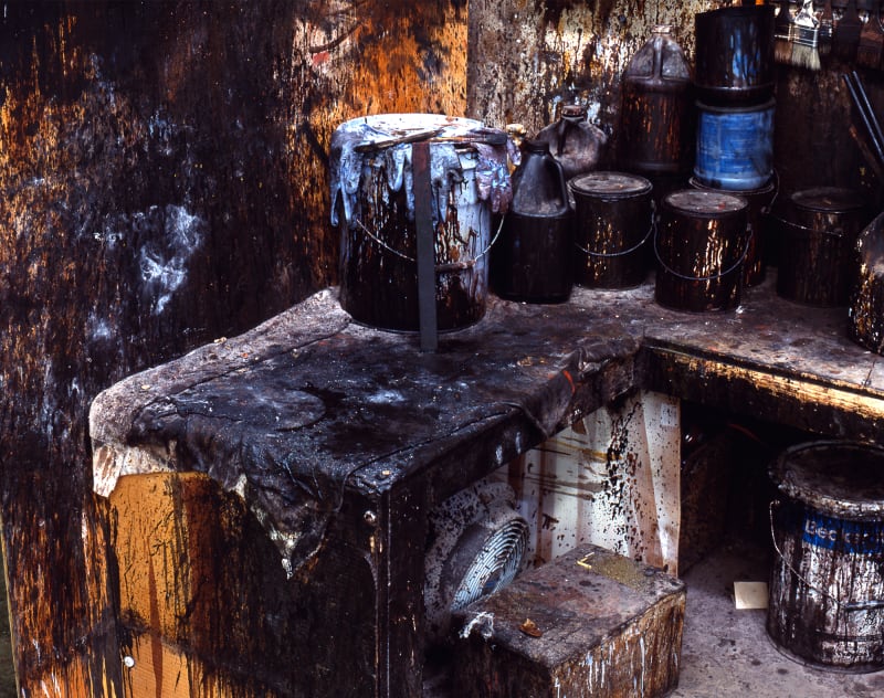 Jeff Wall Staining bench, furniture manufacturer's, Vancouver, 2003
