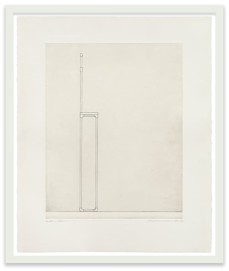 Robert Wilson Einstein Chair, 1977 Hardground etching and aquatint on Arches Cover paper Plate: 19 7/8 x 15 3/4 in....