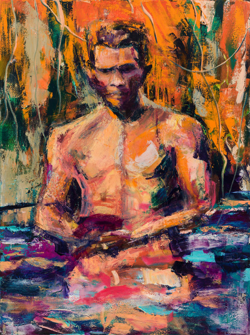 Maia Cruz Palileo La Guía, 2023 Oil on canvas 40 x 30 in. (101.6 x 76.2 cm)