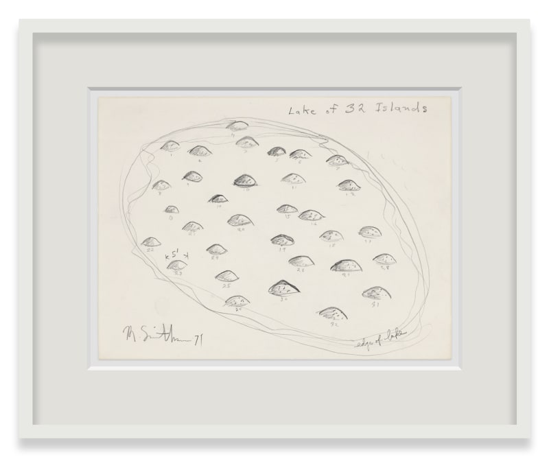Robert Smithson Lake of 32 Islands, 1971