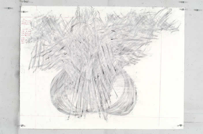 William Kentridge Drawing for 'Preparing the Flute', (Traces of birds flapping II), 2005