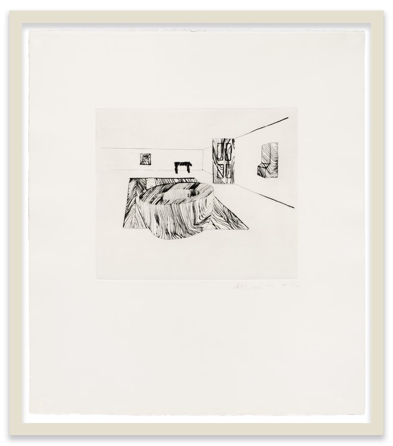 Richard Artschwager Interior #2, 1977 Drypoint on paper Plate: 9 7/8 x 11 7/8 in. (25.1 x 30.2 cm) Sheet:...