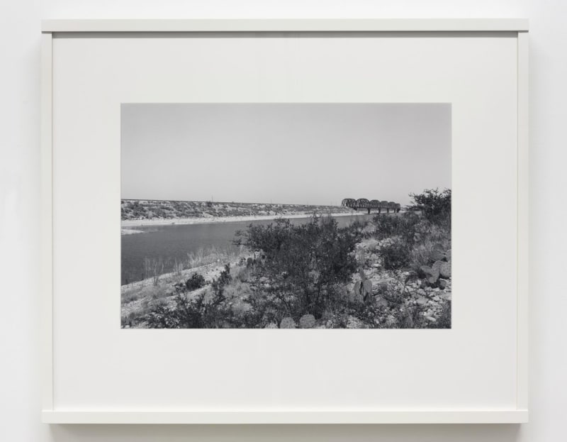 Lothar Baumgarten Southern Pacific Transportation Co, six-span truss bridge I, Amistad Reservoir, Valverde County, Texas, 1989