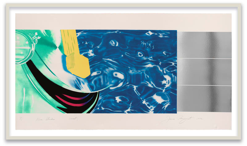 James Rosenquist Horse Blinders (west), 1972 Lithograph and screenprint with collage (silver foil) on Arches paper 36 1/4 x 68...