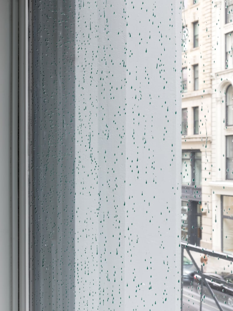 Álvaro Urbano September, 2025 Transparent resin on existing glass Dimensions variable