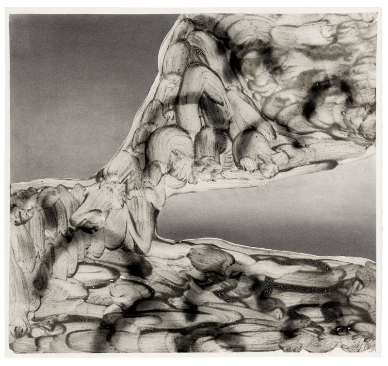 Deborah Anzinger Untitled Transmutation 27, 2023 Salvaged charcoal on paper 26 1/2 x 25 in. (67.4 x 63.5 cm)