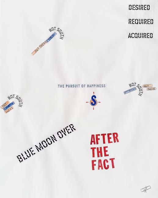 Lawrence Weiner Blue Moon #18, 2001