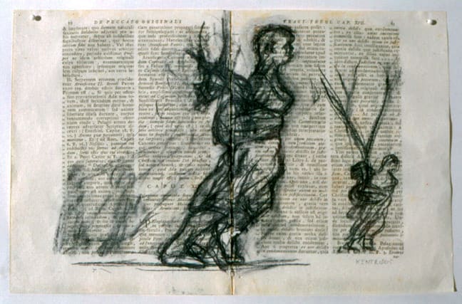William Kentridge De Peccato Originali drawing, 2000
