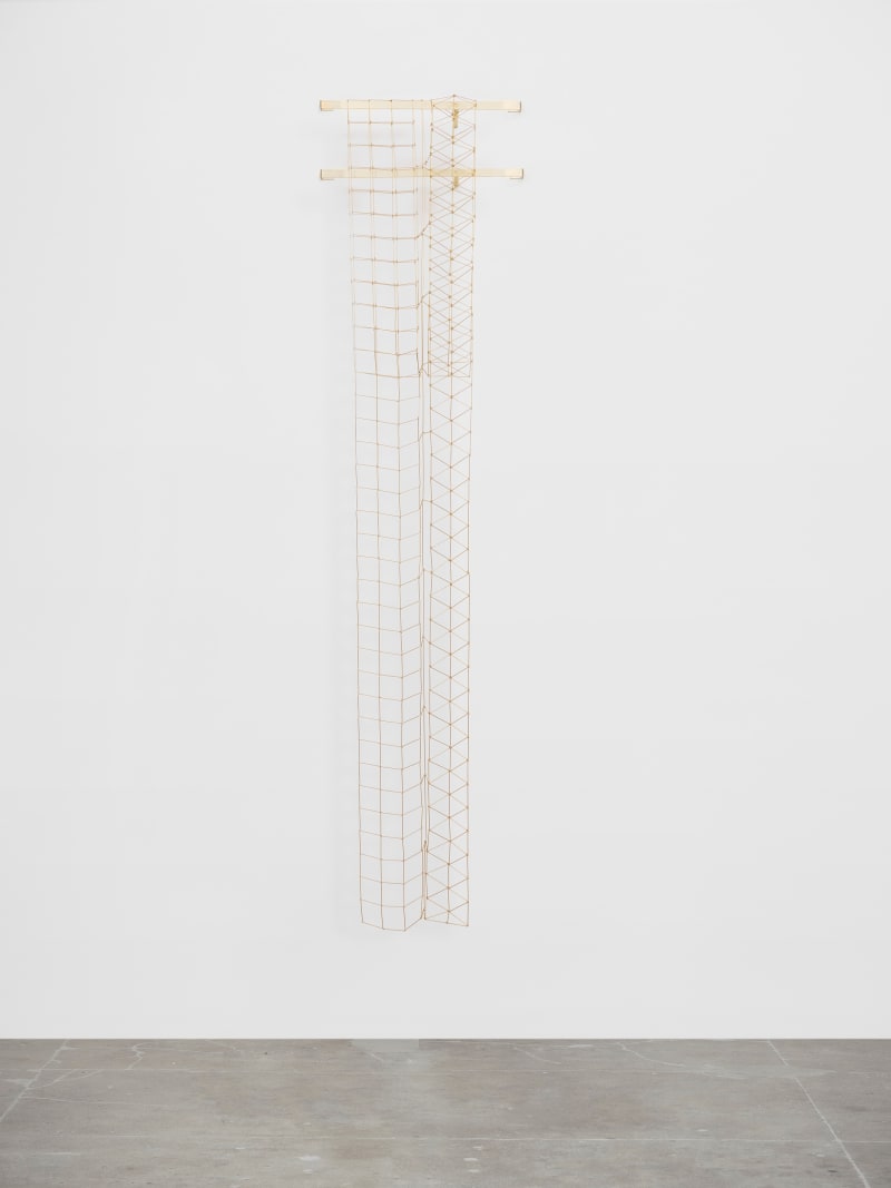 Leonor Antunes discrepancies with W.W. #9, 2025 Brass Dimensions variable