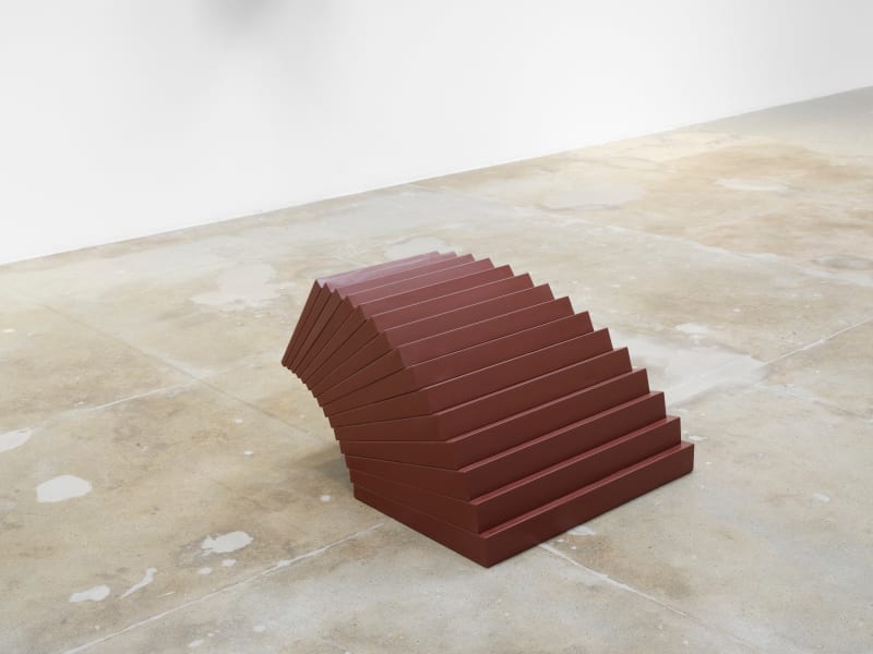 Robert Smithson Shift, 1967 Painted metal 23 x 30 x 32 in. (58.4 x 76.2 x 81.3 cm)