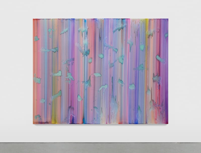 Bernard Frize Shevi, 2024 Acrylic and resin on canvas 88 5/8 x 114 1/8 in. (225 x 290 cm)