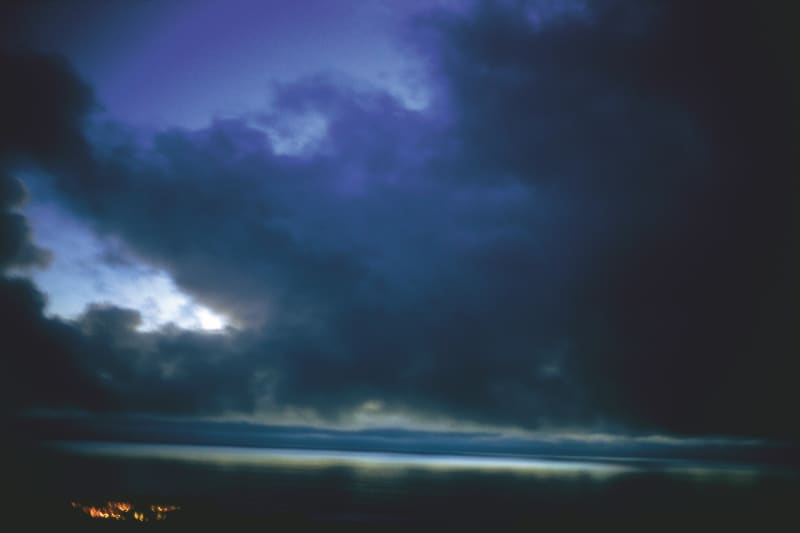 Nan Goldin Brushstrokes in blue sky, Malibu, 2006