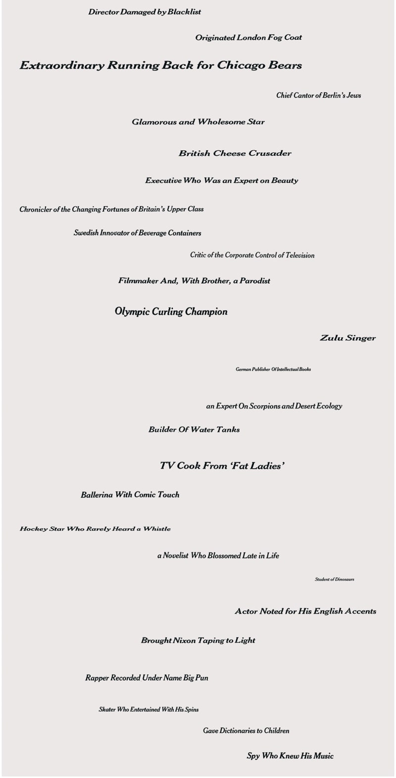 Gabriel Orozco Obit: 'Director Damaged by Blacklist', 2008