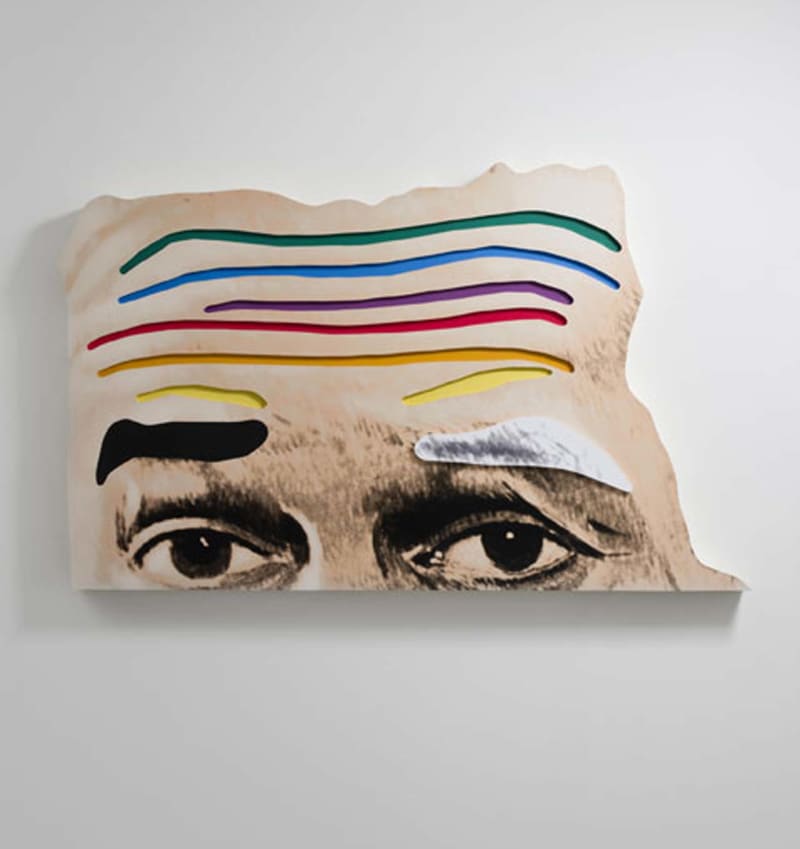 John Baldessari, Raised Eyebrows/ Furrowed Foreheads: (Black