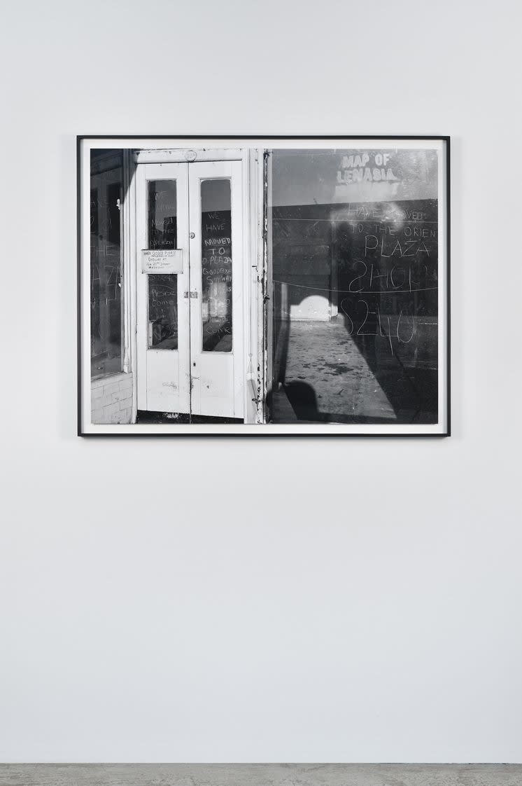 David Goldblatt Ozzie Docrat's shop after its forced closure and before its destruction under the Group Areas Act, Fietas, Johannesburg...