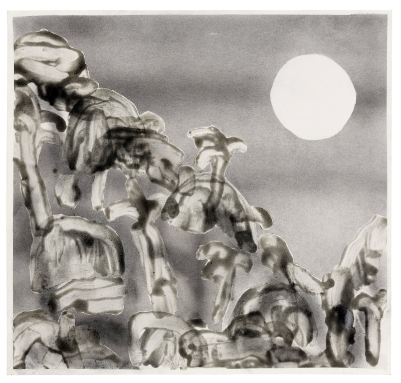 Deborah Anzinger Untitled Transmutation 31, 2025 Salvaged charcoal on paper 26 1/2 x 25 5/8 in. (67.4 x 65 cm)