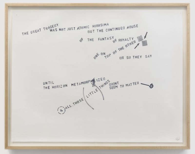 Lawrence Weiner Blue Moon #9, 2001