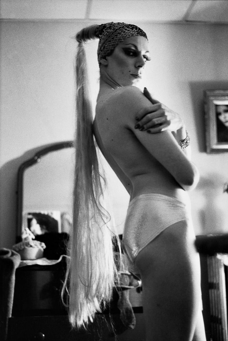 Nan Goldin Ivy wearing a fall, Boston, 1973