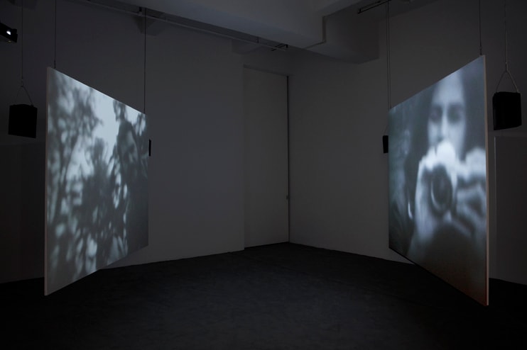 Dara Birnbaum Attack Piece, 1975 2 channel video (Super 8 film and 35 mm slides mastered on Beta-SP), black and...