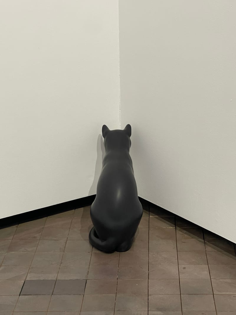 Maurizio Cattelan It, 2023 Belgian black marble 14 5/8 x 7 1/2 x 16 3/8 in. (37 x 19 x...