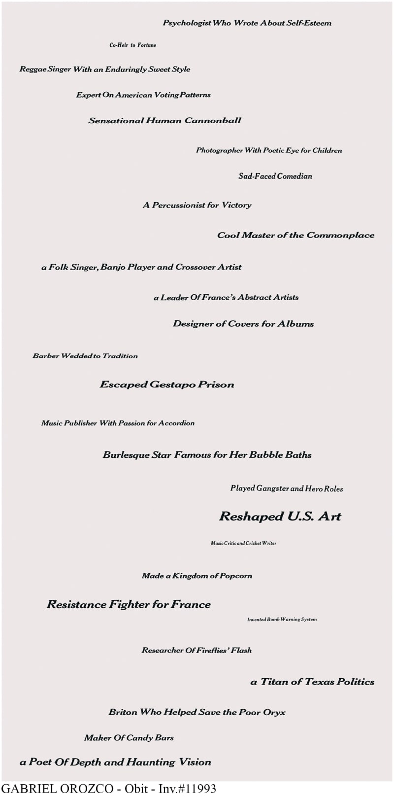 Gabriel Orozco Obit: 'Psychologist Who Wrote About Self Esteem', 2008