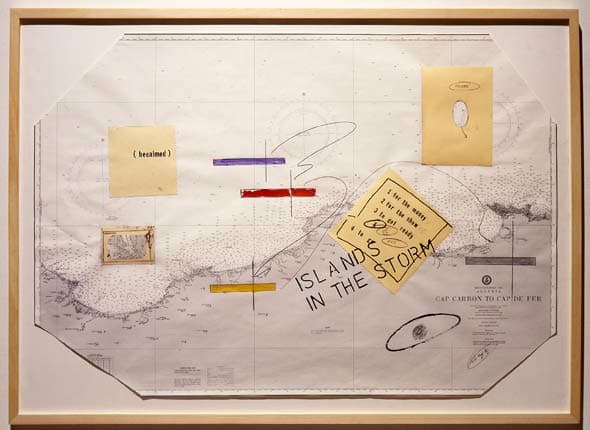 Lawrence Weiner ISLANDS IN THE STORM, 1989