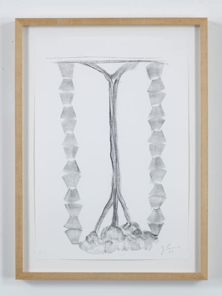 Giuseppe Penone Project for the installation of 'Vertical Earth', 1985