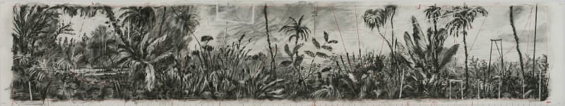 William Kentridge Drawing for 'Preparing the Flute', (Panoramic II trees), 2005
