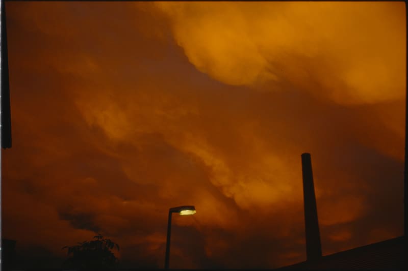 Nan Goldin The sky on the twilight of Philippine's suicide, Winterthur, Switzerland, 1997