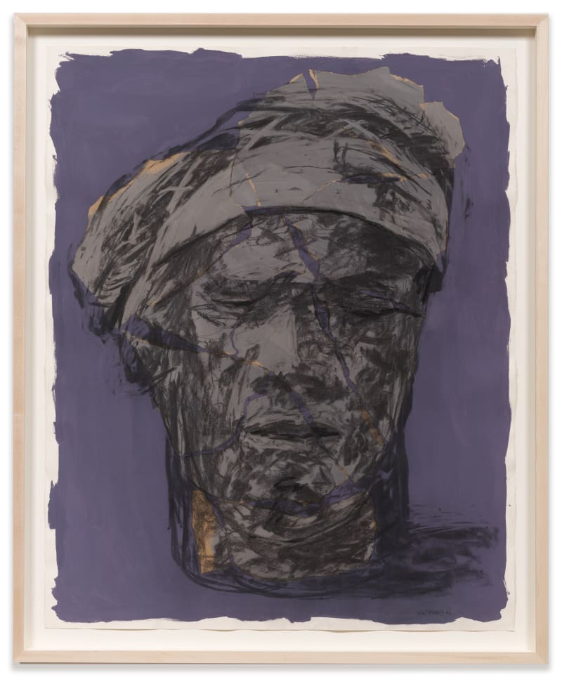 William Kentridge Grey Head, 1992 Charcoal, gouache and collage on paper Sheet: 58 7/8 x 47 3/8 in. (149.6 x...