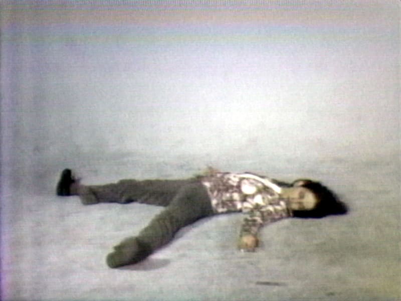 Bruce Nauman Elke Allowing the Floor to Rise Up over Her, Face Up, 1973 Videotape, color, sound 40 min., to...