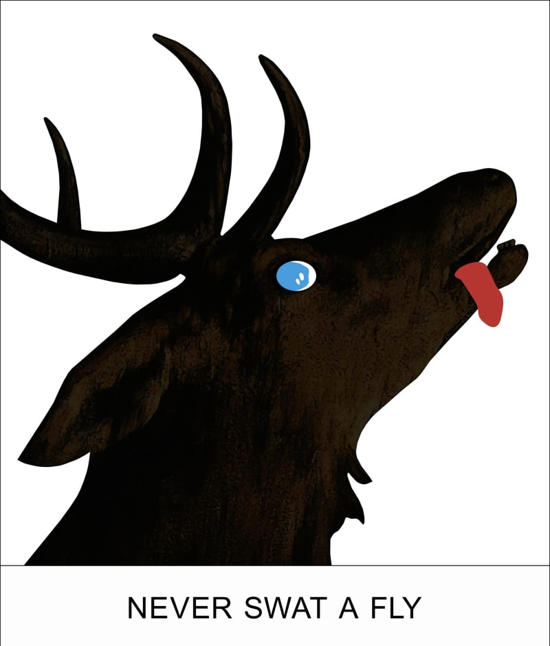 John Baldessari Double Play: Never Swat a Fly, 2012