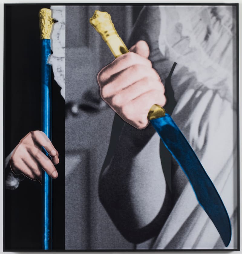 John Baldessari Hands and/or Feet (Part One): Cane/ Knife, 2009