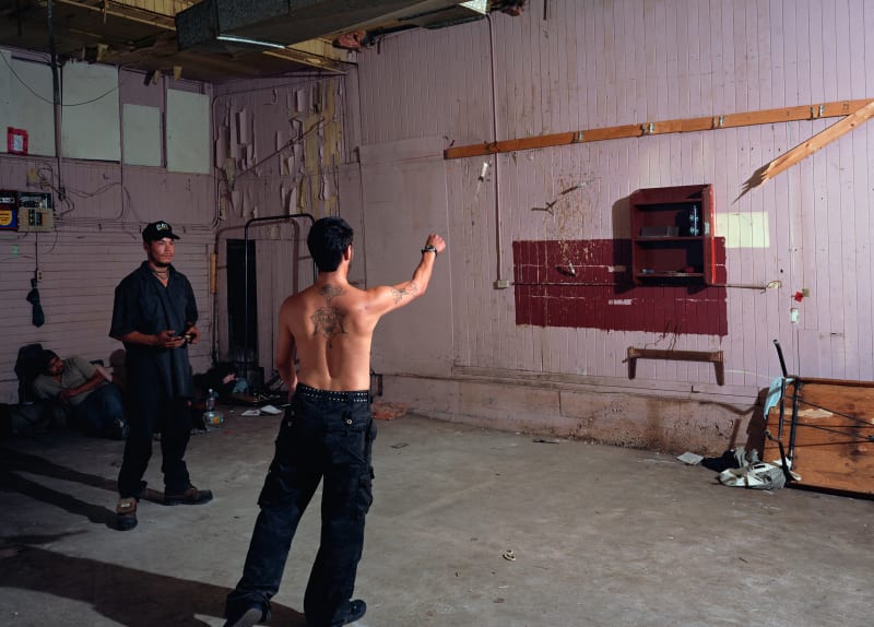 Jeff Wall Knife throw, edition of 3 + 1 AP; editon 3/3, 2008