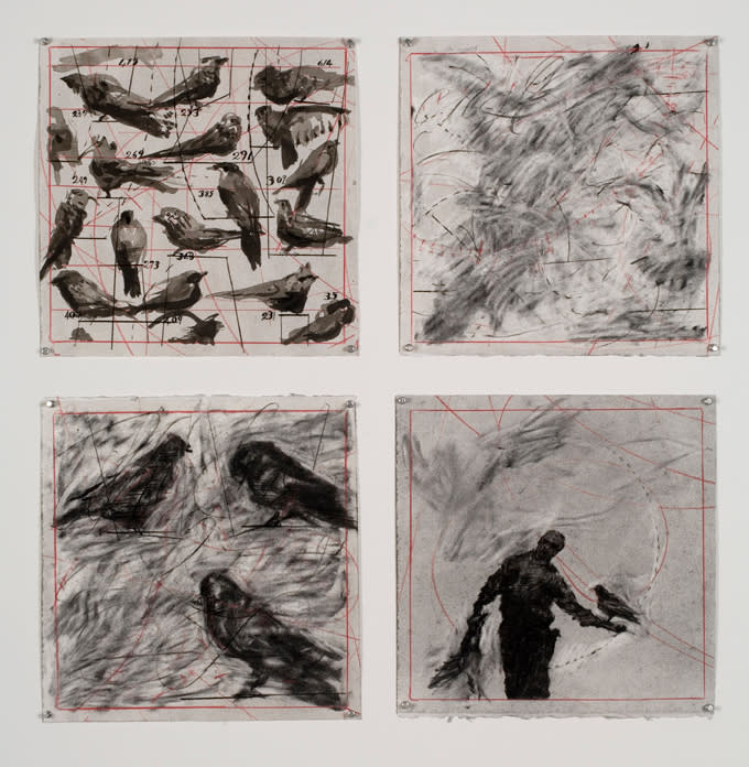 William Kentridge Drawing for 'Preparing the Flute' , (Bird Catcher #1), 2006