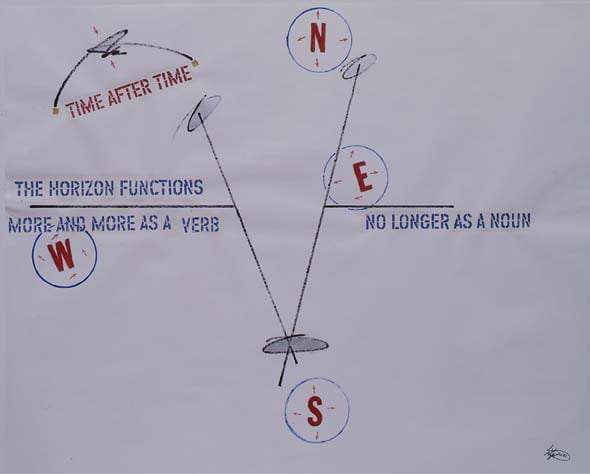 Lawrence Weiner Blue Moon #20, 2001