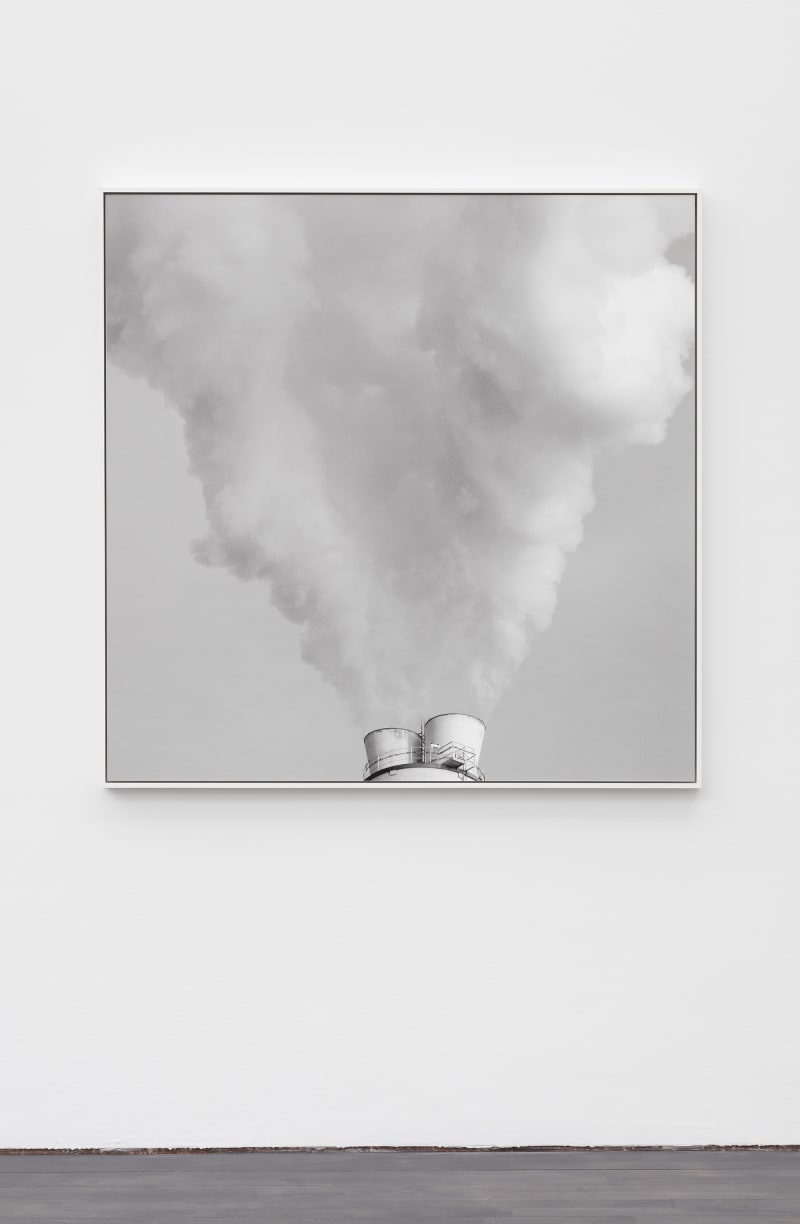 Nairy Baghramian Portrait (The Concept-Artist Smoking Head, Stand-In), 2016 Baryte black and white print Frame: 48 1/4 x 48 1/4...