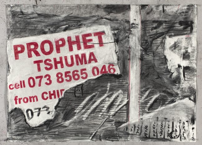 William Kentridge Drawing for 'Other Faces', 2011