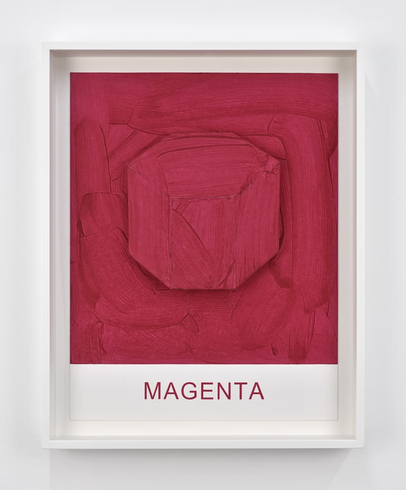 John Baldessari Eight Colorful Inside Jobs: Magenta, 2017