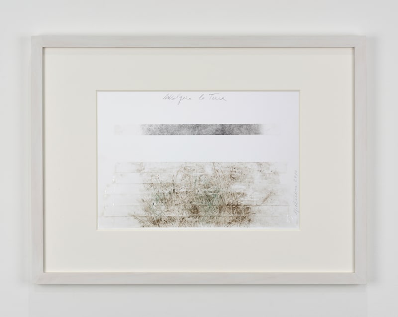 Giuseppe Penone Avvolgere la terra, 2010 Pigment, graphite and ribbon sticker on paper Drawing: 13 x 18 7/8 in. (33...