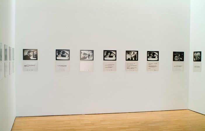 Dara Birnbaum Lesson Plans (To Keep the Revolution Alive), 1977 Set of 15 black and white photographs, with 15 matching...