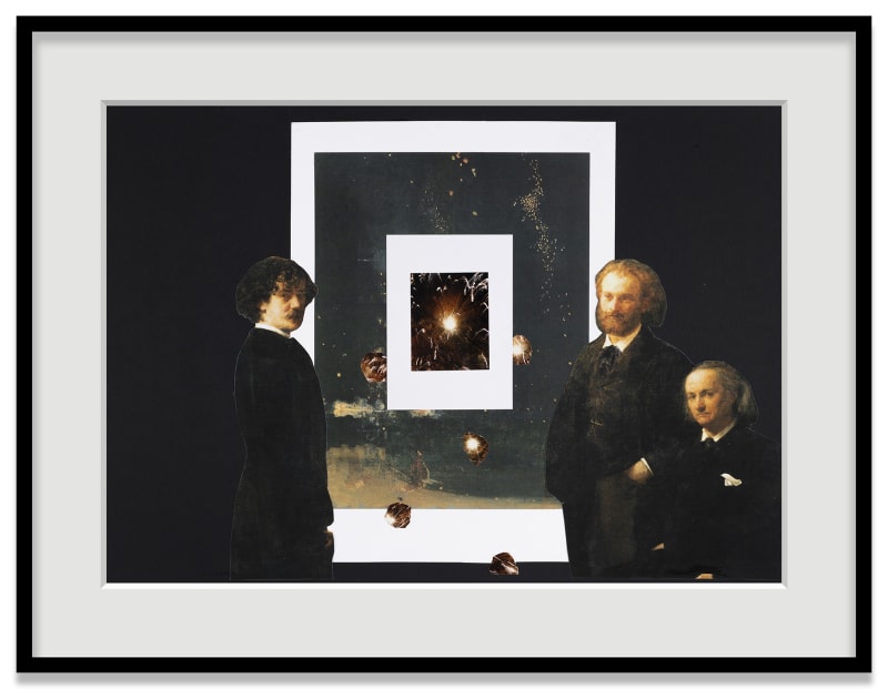 Giulio Paolini Fuochi d'artifici (Whistler, Manet, Baudelaire) / Fireworks (Whistler, Manet, Baudelaire), 2017 Collage on paper Paper: 19 3/4 x...