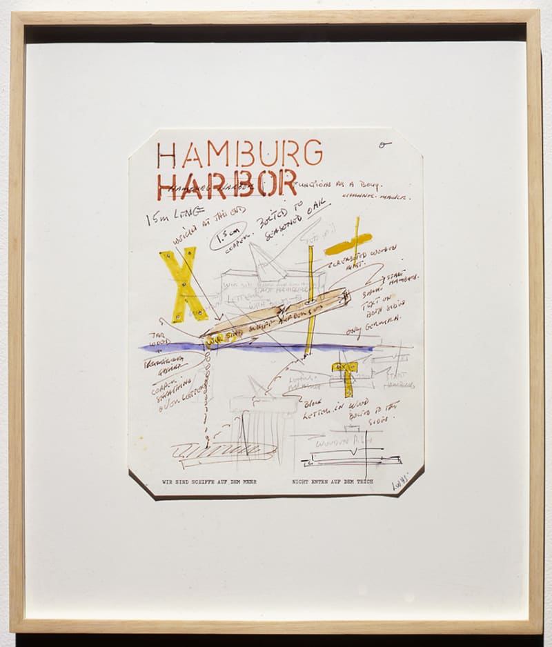 Lawrence Weiner Hamburg Harbor, 1989