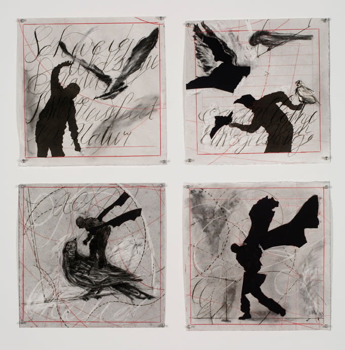William Kentridge Drawing for 'Preparing the Flute' , (Bird Catcher #2), 2006